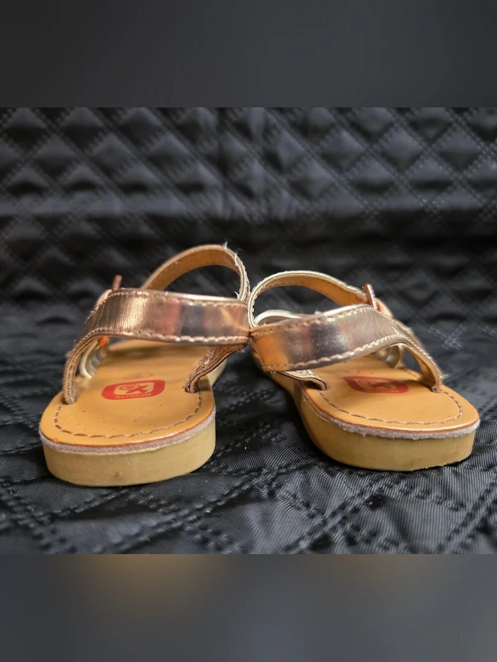 Bessito Metallic Multi-Strap Sandals Size 7
